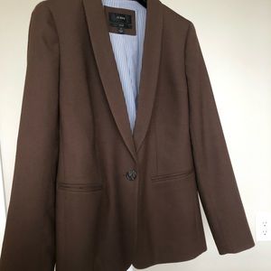 J.Crew Brown Wool Parke Blazer